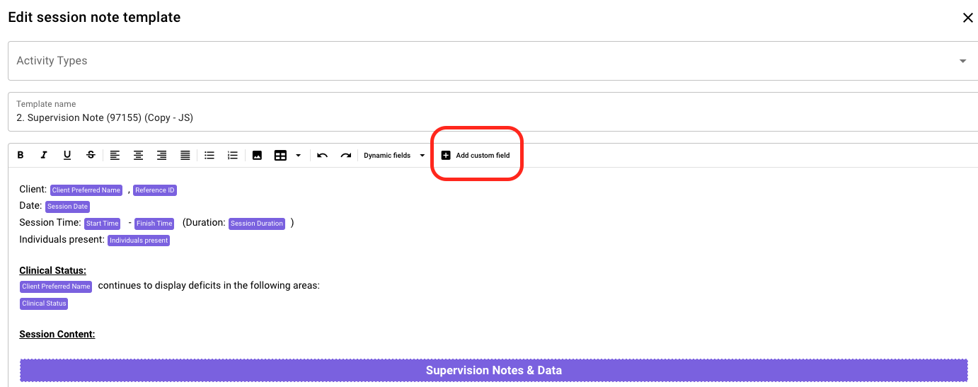 How to: Pull Program Modification Notes directly into a Supervision Note