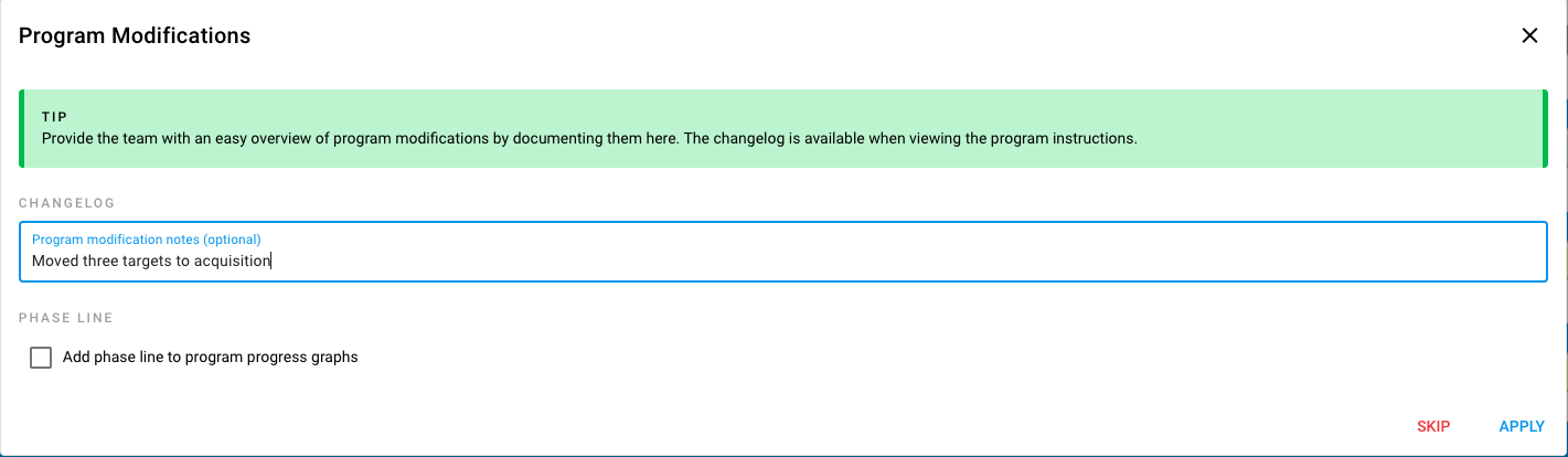 How to: Pull Program Modification Notes directly into a Supervision Note