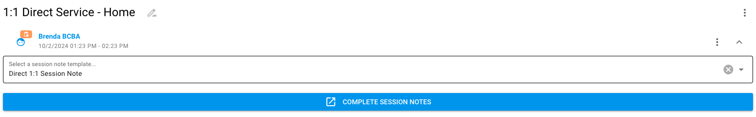 Manually entering Sessions and Data