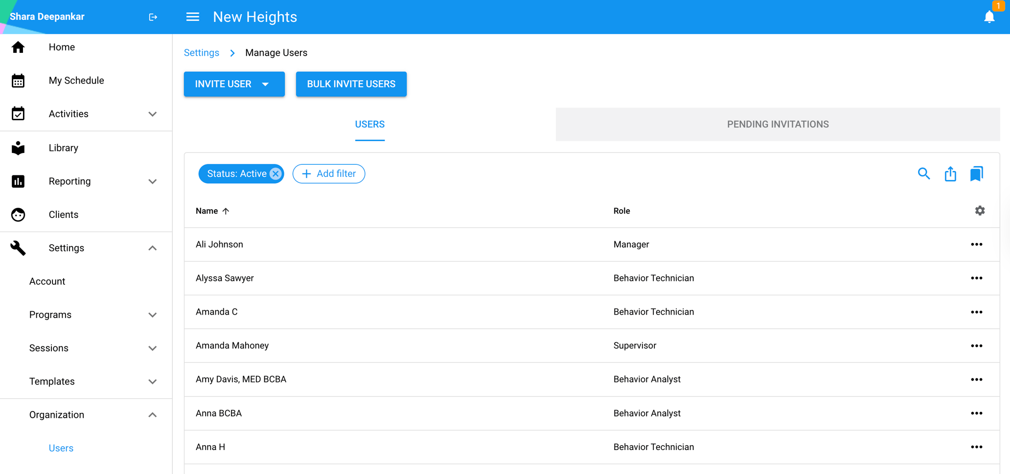 Inviting New Users to Hi Rasmus [Manager Level]