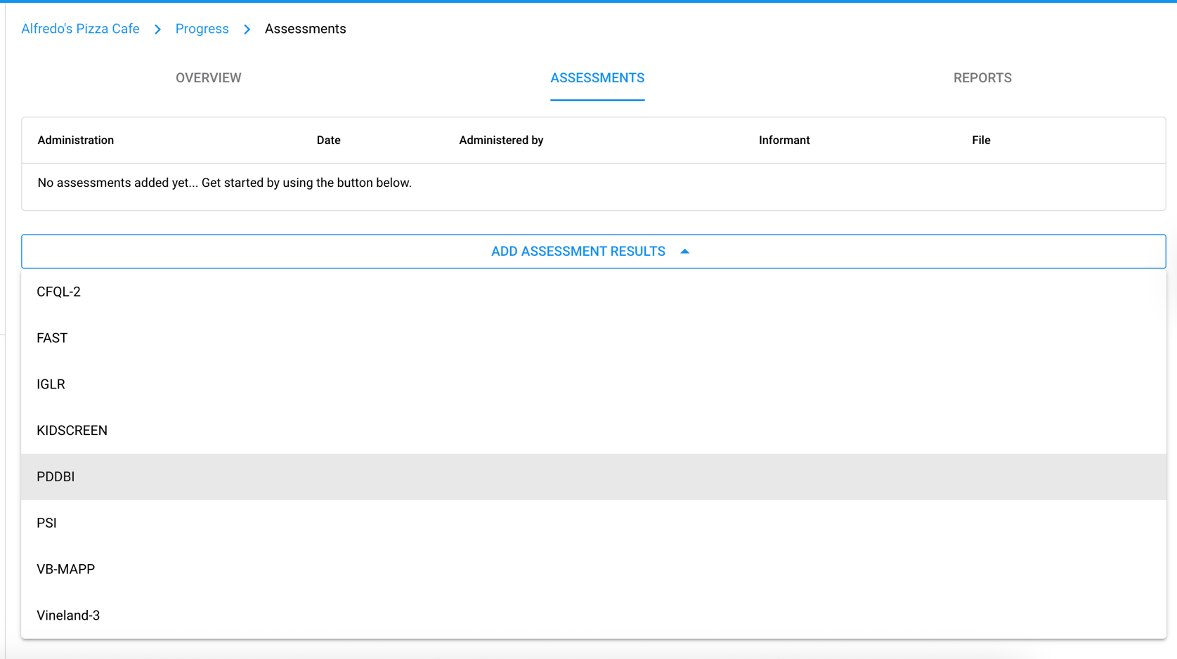 Pddbi Sample Questions Assessment Results: Manual Entry Tool