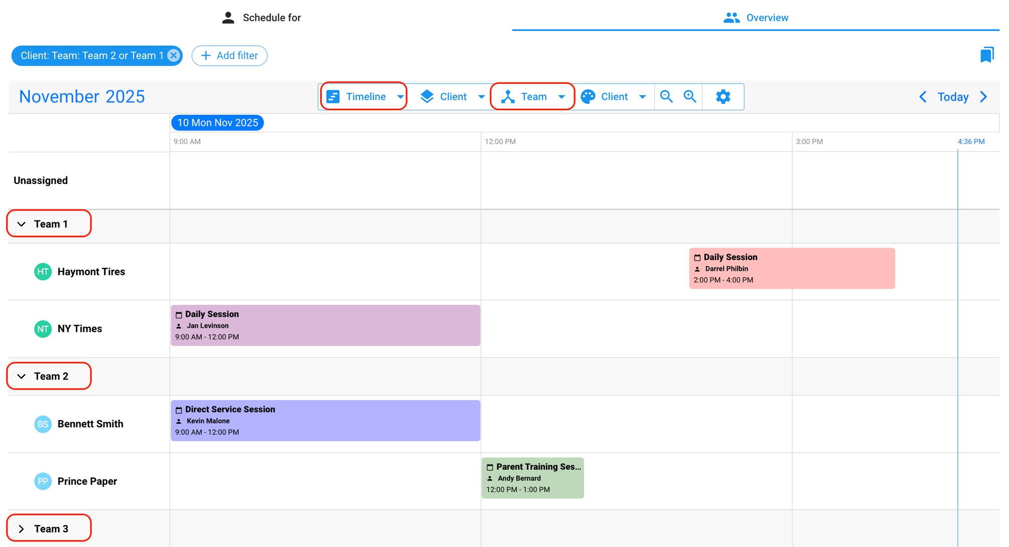 Scheduling Set Up: Scheduling Groups