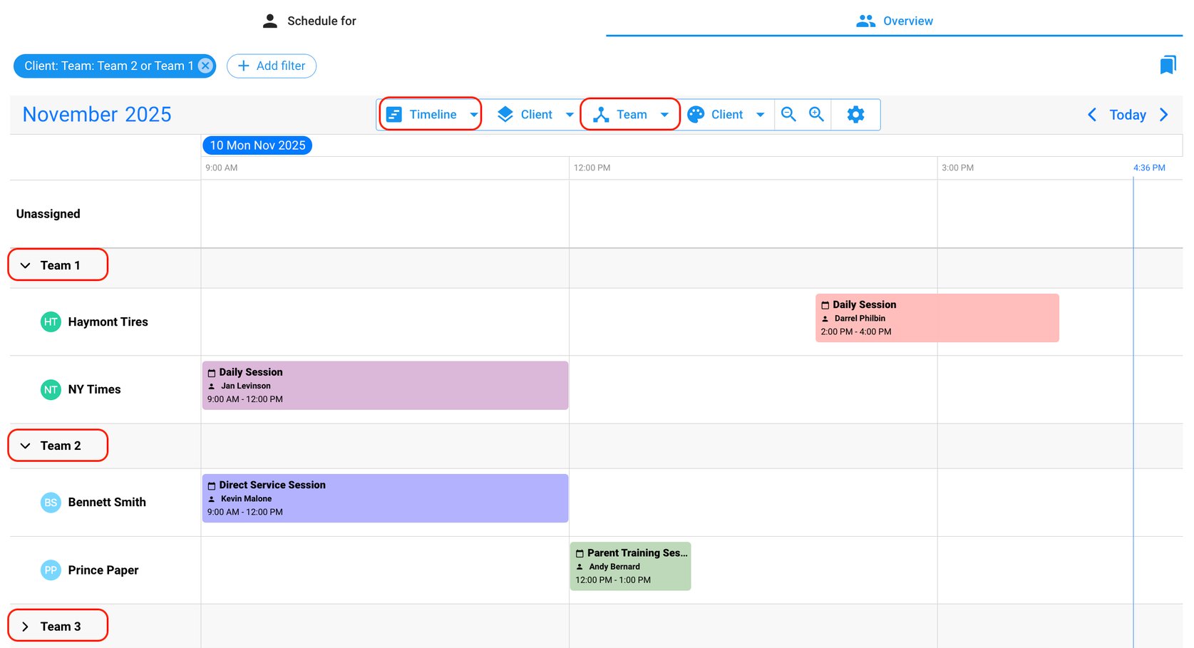 Scheduling Set Up: Scheduling Groups