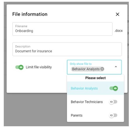 Information On File Client File Storage and Sharing