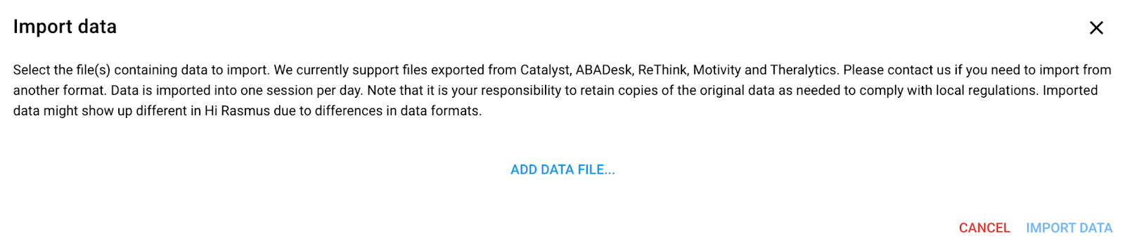 Importing Client Program Data